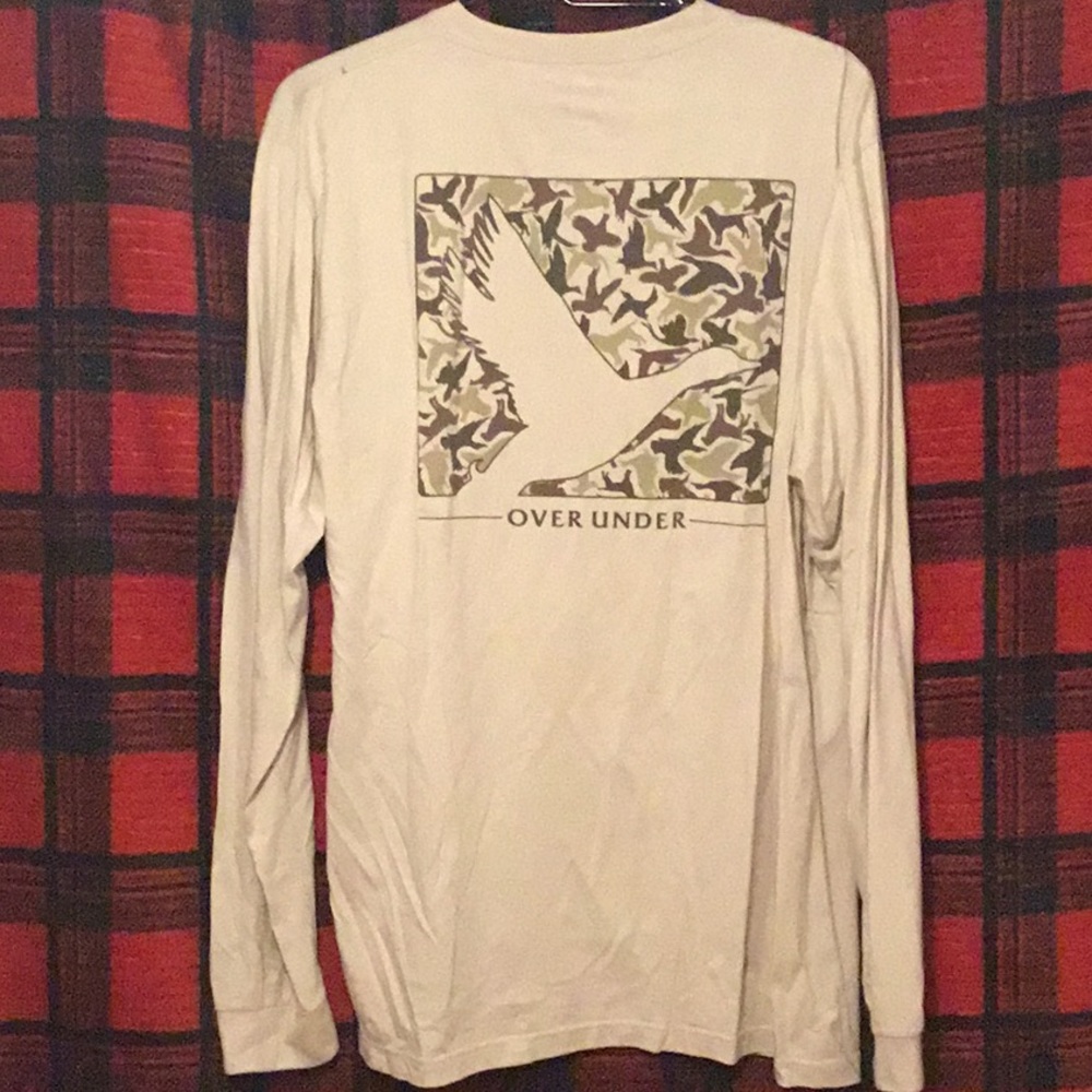 Over under long sleeve tee large